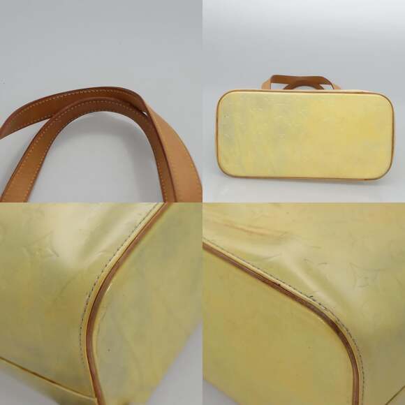 LOUIS VUITTON Monogram Vernis Houston Hand Bag Baby Blue M91005 - Picture 10 of 13